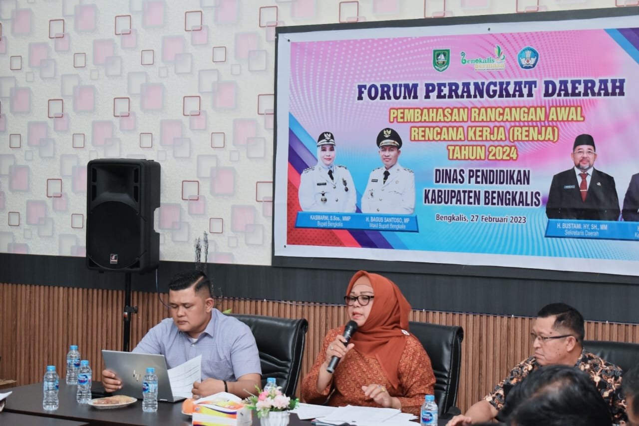 Forum Perangkat Daerah Penyusunan Renja Tahun 2024 Dinas Pendidikan Kabupaten Bengkalis
