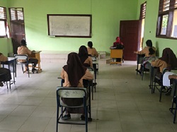Peninjauan Pelaksanaan Ujian Sekolah Tingkat SMP/MTS se- Kabupaten Bengkalis