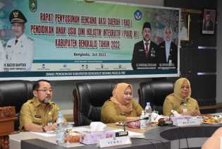 Rapat Penyusunan Rencana Aksi Daerah ( RAD) Pendidikan Anak Usia Dini Holistik Integratif Kabupaten Bengkalis Tahun 2022   