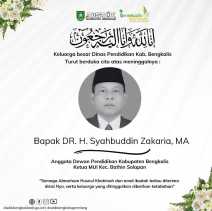 Syahbuddin Zakaria Anggota Dewan Pendidikan Tutup Usia, Kadisdik Bengkalis Sampaikan Belasungkawa