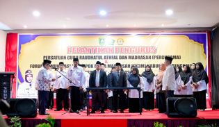 Disdik Bengkalis Hadiri Pelantikan Pengurus Pergurama, Tegaskan Dukungan bagi Kemajuan Pendidikan Madrasah