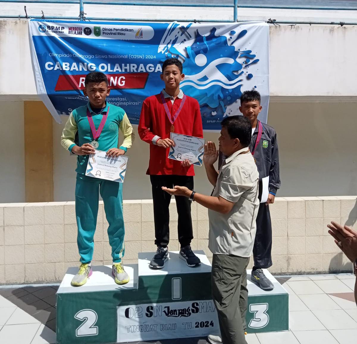 Melaju ke Nasional, Karate Putri dan Renang Putra Bengkalis Raih Juara 1 O2SN Riau 
