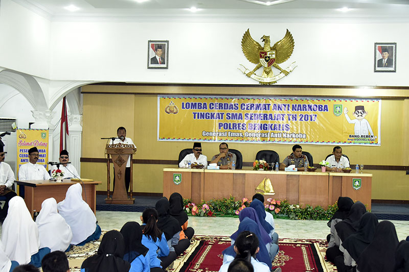 Bupati Apresiasi Lomba Cerdas Cermat Polres Bengkalis