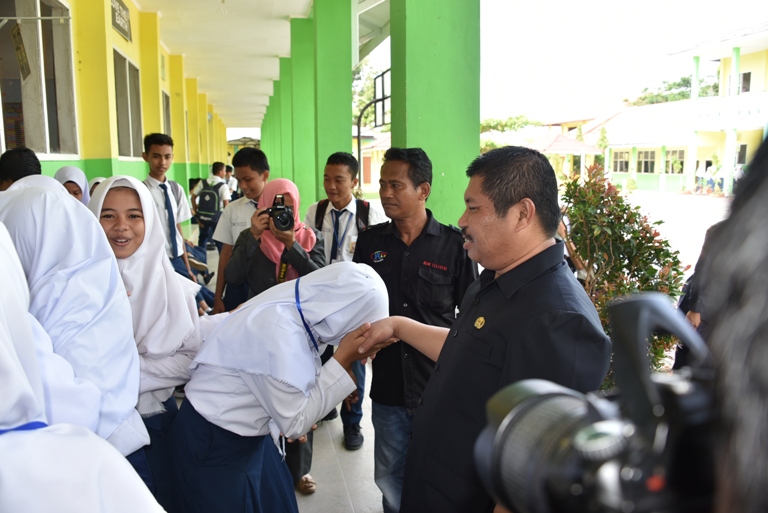 Hari Ini, Sekitar 150 Sekolah Tingkat SMP Sederajat di Bengkalis Ikuti Ujian Nasional