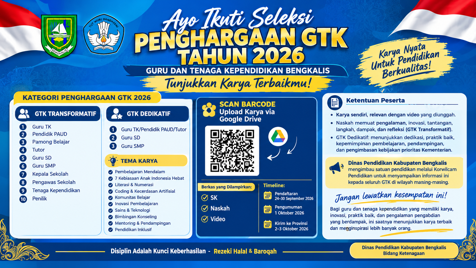 Guru dan Tenaga Kependidikan Bengkalis, Saatnya Tunjukkan Karya Terbaik