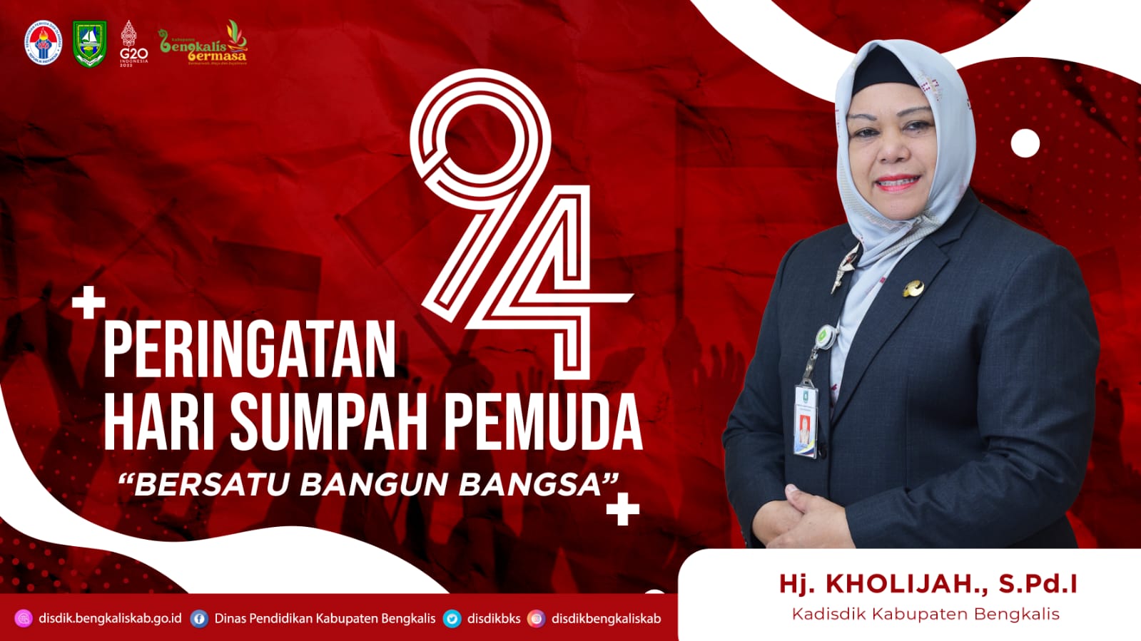 Sempena Hari Sumpah Pemuda, Kholijah Ajak Insan Pendidikan Bersatu Bangun Bangsa