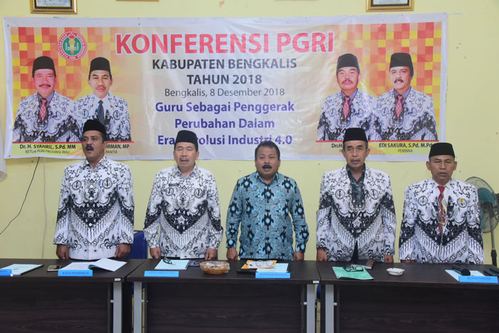 Edi Sakura Terpilih Sebagai Ketua PGRI Kabupaten Bengkalis