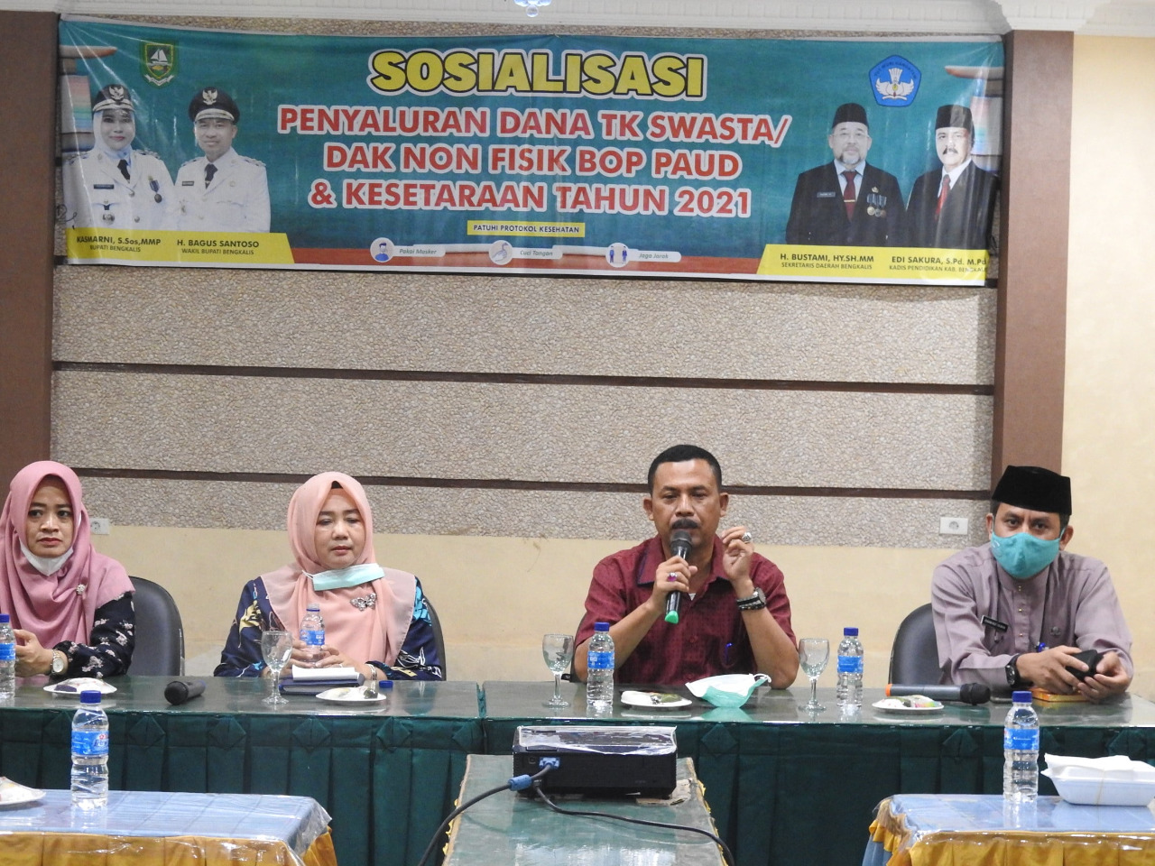 Sosialisasi Penyaluran Dana TK Swasta/DAK Non Fisik BOP PAUD Dan Keseteraan Tahun 2021