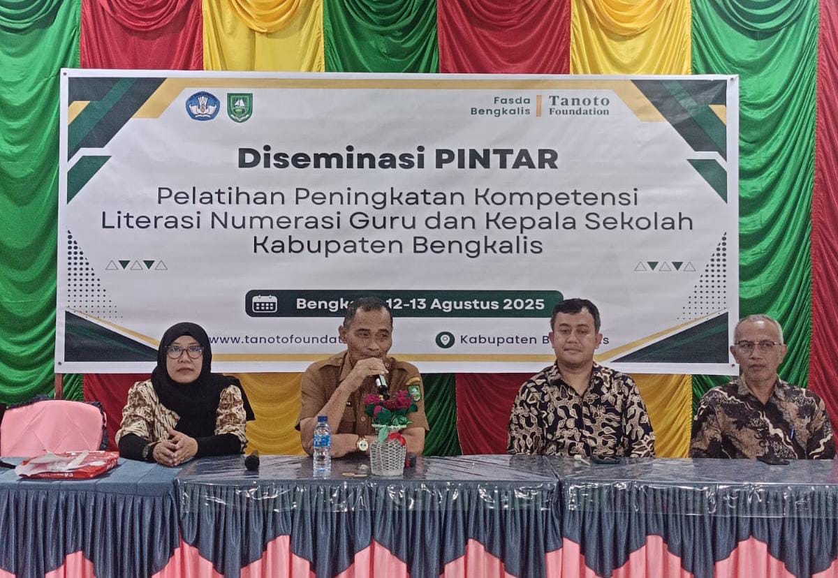 Literasi dan Numerasi Menurun, Disdik Bengkalis bersama Tanoto Foundation Gelar Diseminasi PINTAR Literasi dan Numerasi Menurun, Disdik Bengkalis bersama Tanoto Foundation Gelar Diseminasi PINTAR