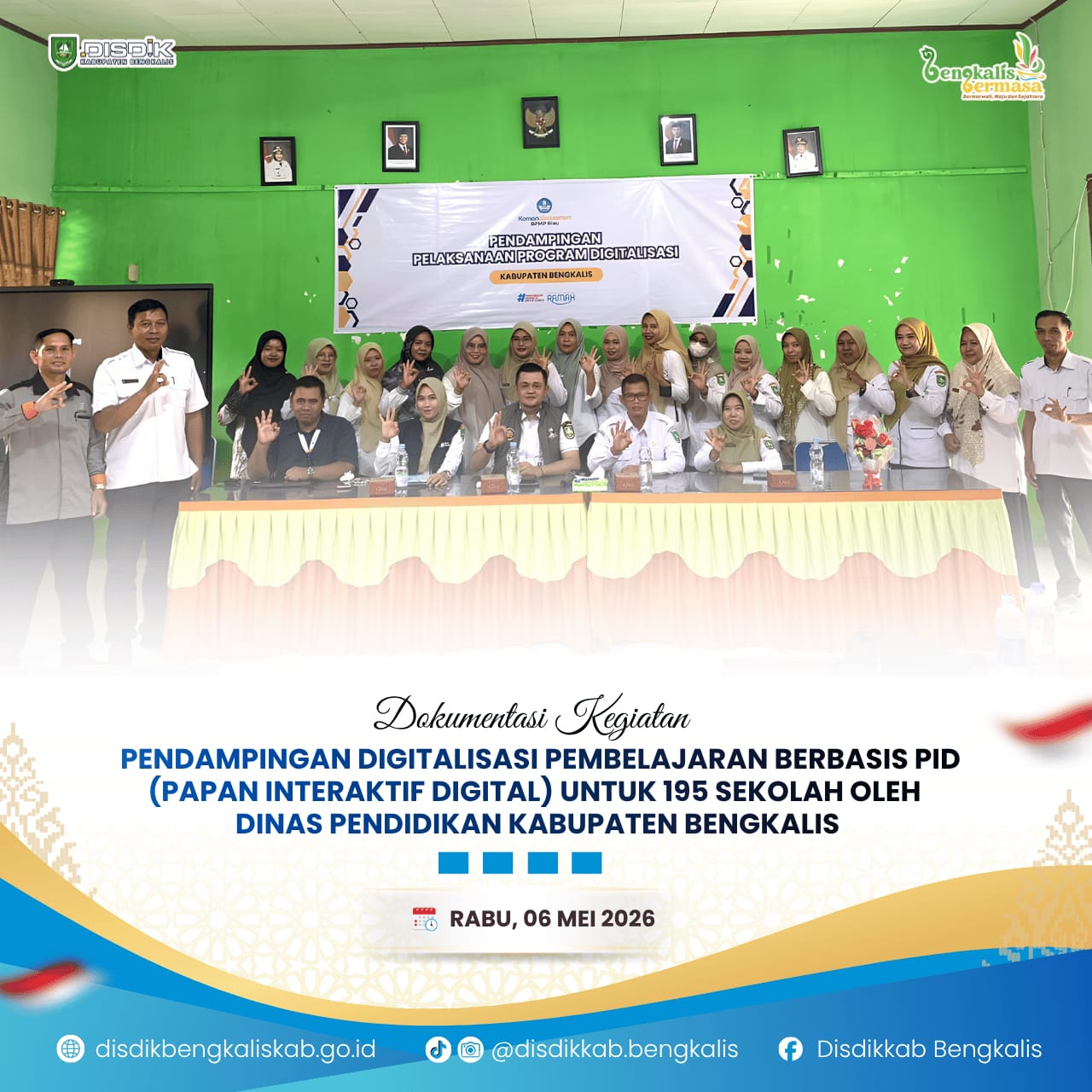 Disdik Bengkalis Gelar Pendampingan Digitalisasi Pembelajaran Berbasis PID untuk 195 Sekolah